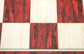 Luxury Chess Board 2.25" Square made in Burl Rosewood/Burl Maple Wood